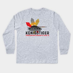 German Konigstiger Kids Long Sleeve T-Shirt